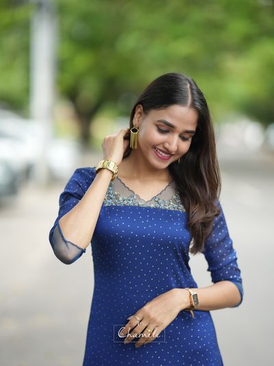 Silky georgette Kurti