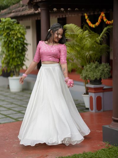 Long Skirt and Crop top