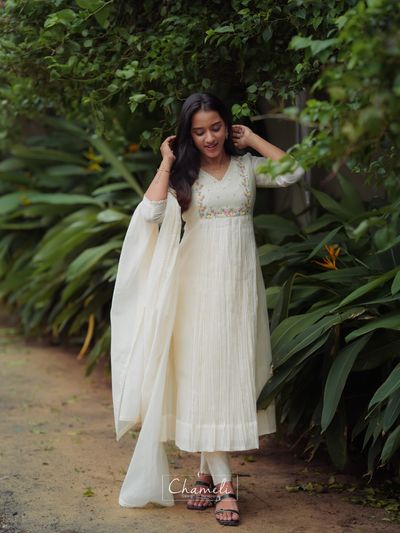 Mul Chanderi Salwar Set