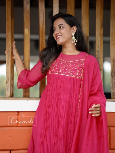 Mul Chanderi Salwar Set