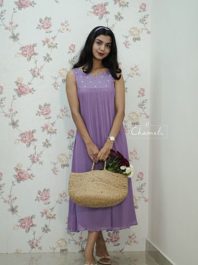 Crepe Silk Frock