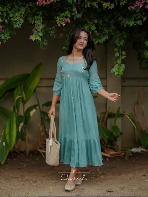 Crepe Silk Frock