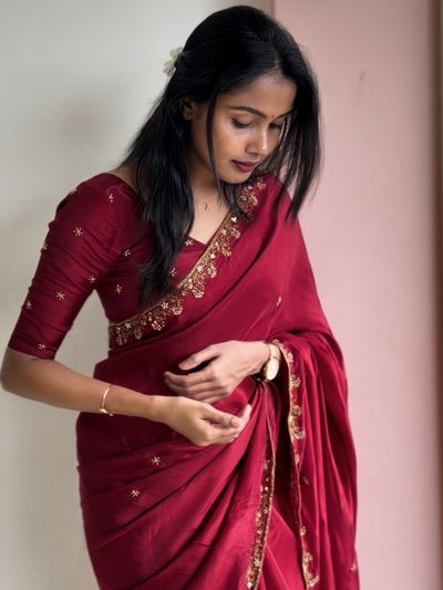 PREMIUM ORGANZA SAREE