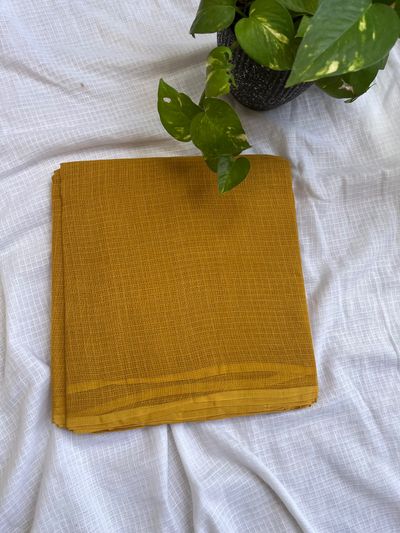 Plain kota doria cotton sarees