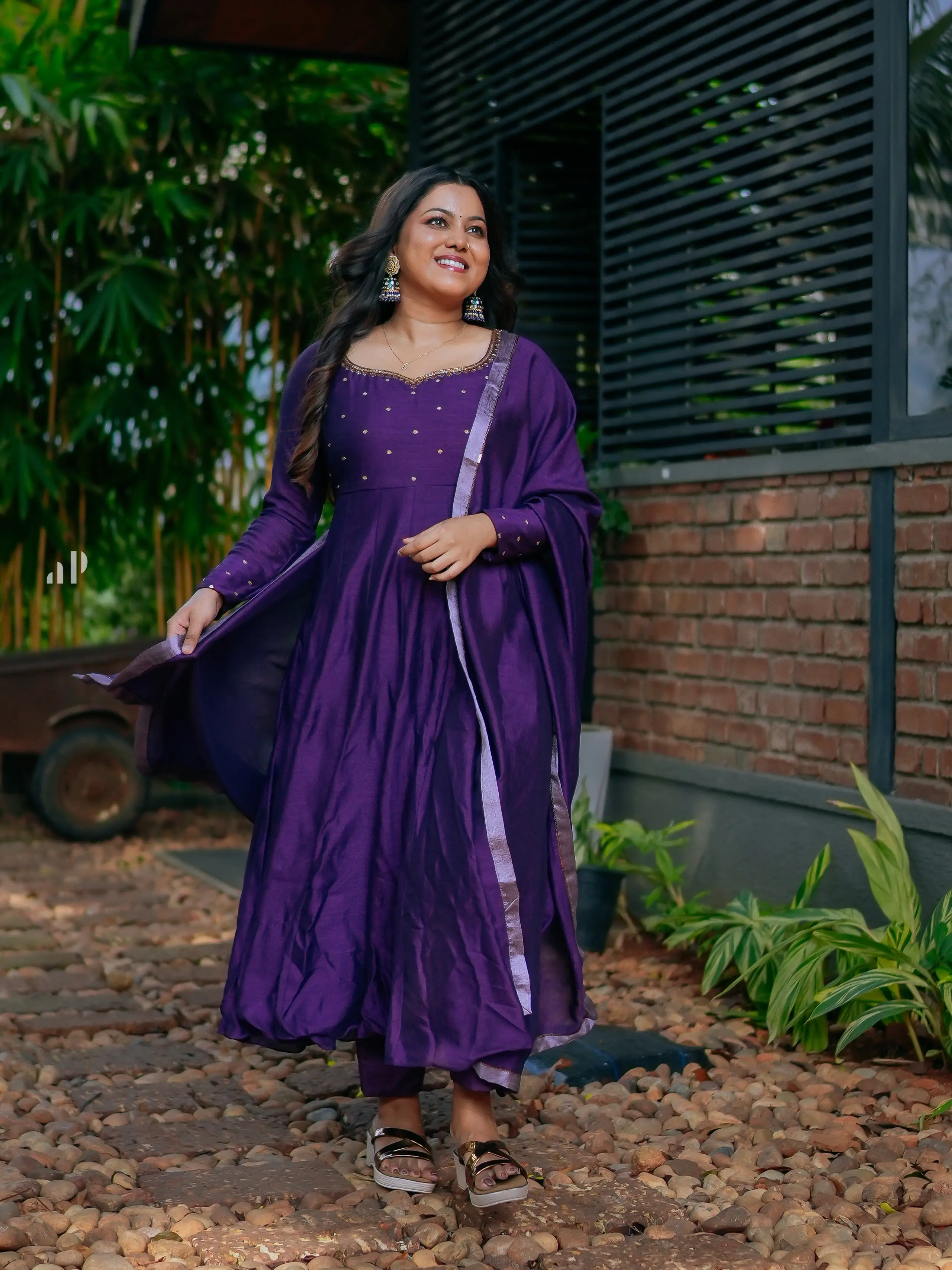 Badri Silk Panel Anarkali